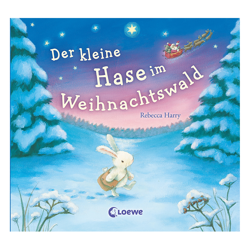 Der kleine Hasei m Weihnachtswald