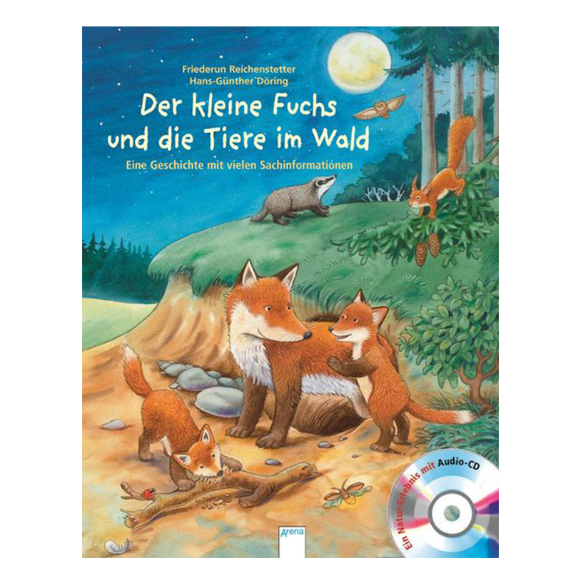 Der kleine Fuchs und die Tiere im Wald