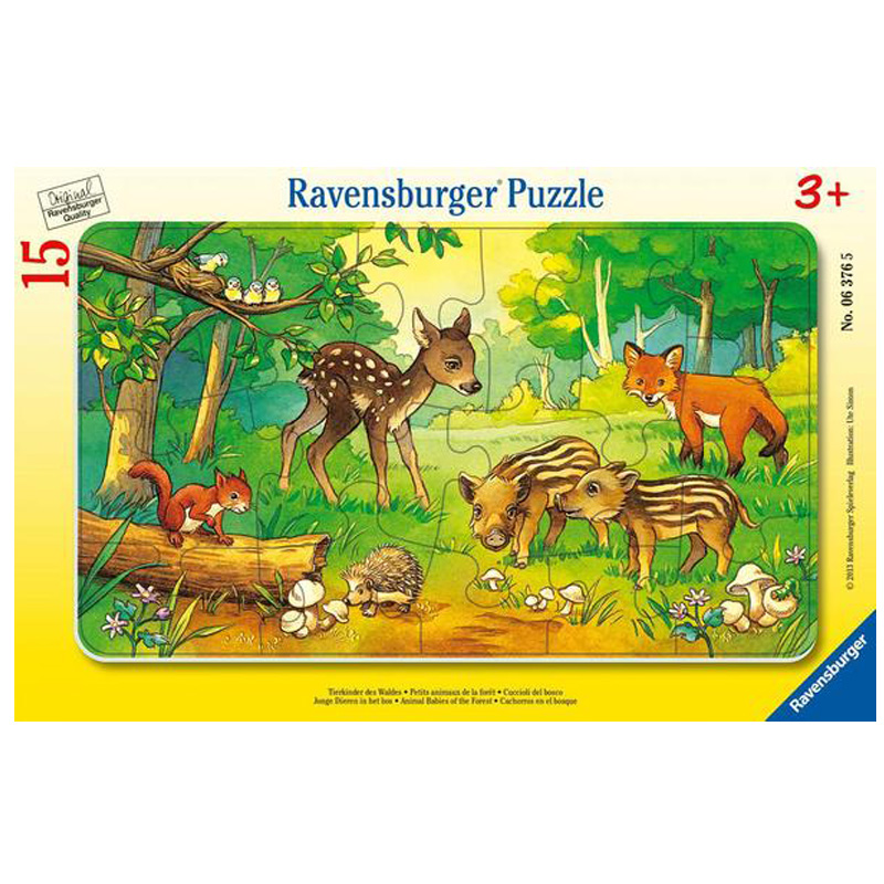 Puzzle Tierkinder des Waldes
