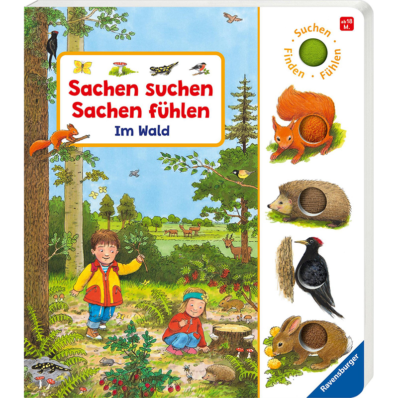 Sachen Suchen Sachen fühlen im Wald