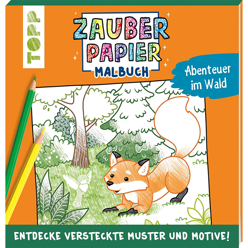 Zauberpapier Malbuch Wald