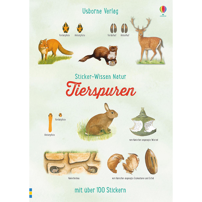 Sticker-Wissen Natur Tierspuren