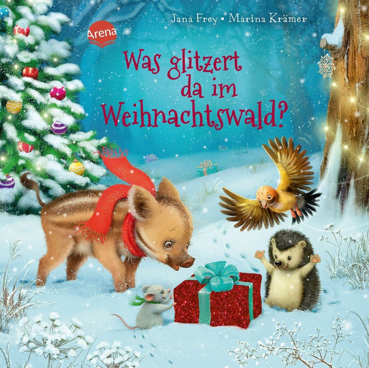 Was glitzert im Weihnachtswald