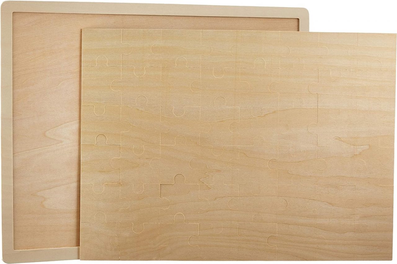 Einlegepuzzle "Tierkinder im Wald" aus Holz – Bild 5