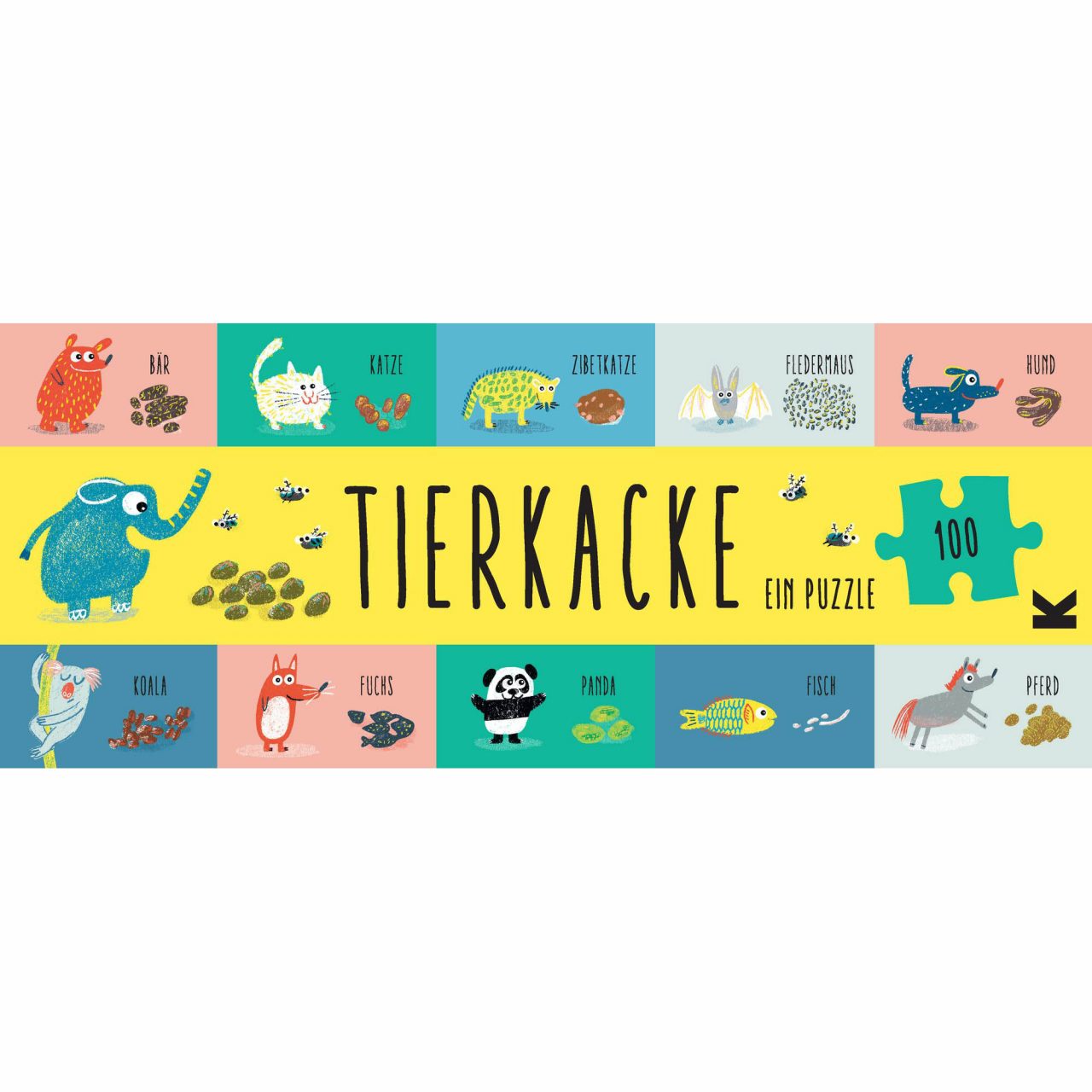 Tierkacke puzzle quadrat