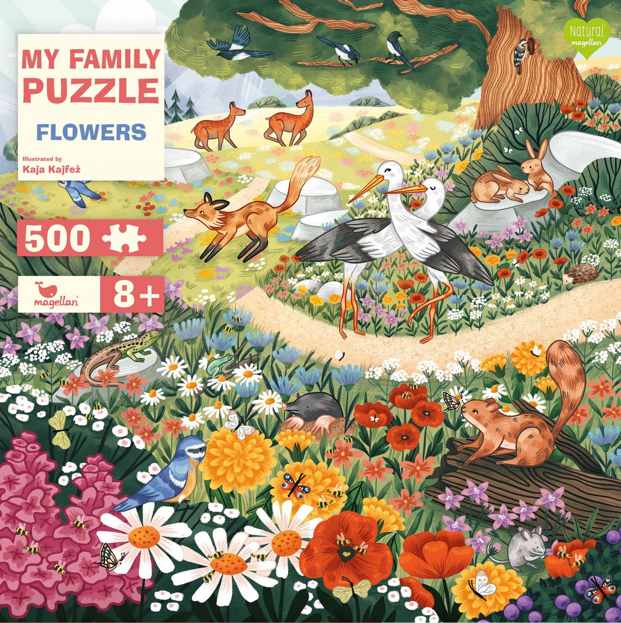 my family puzzle flowers