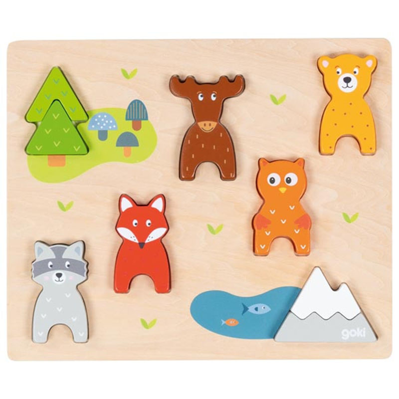 Einlegepuzzle Waldtiere