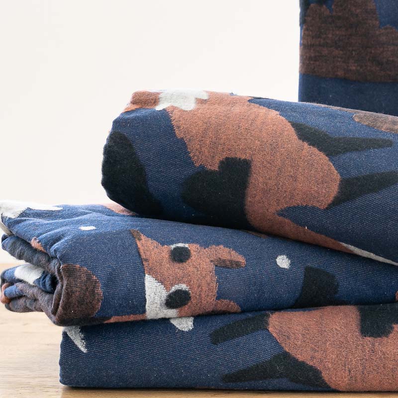 Bio-Kuscheldecke "Füchse"