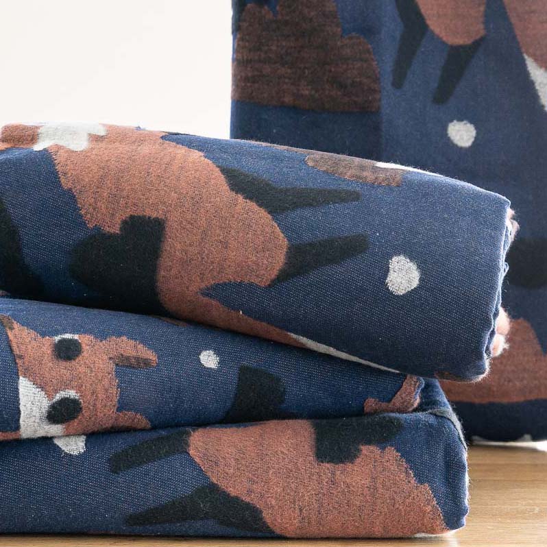Bio-Kuscheldecke "Füchse"